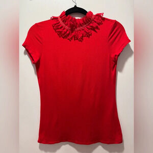 Ted Baker Red Blouse Top Size 1